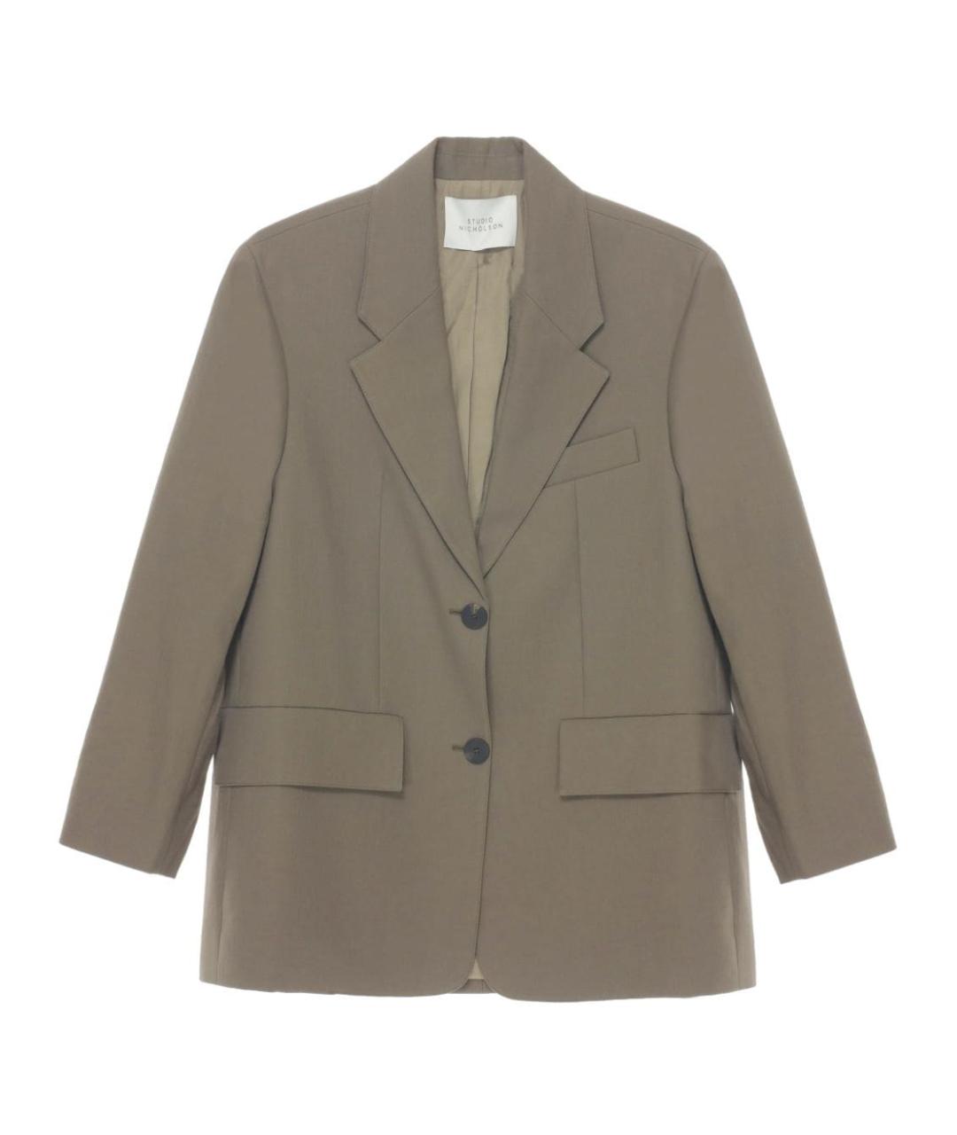 STUDIO NICHOLSON Коричневый хлопковый жакет/пиджак, фото 1