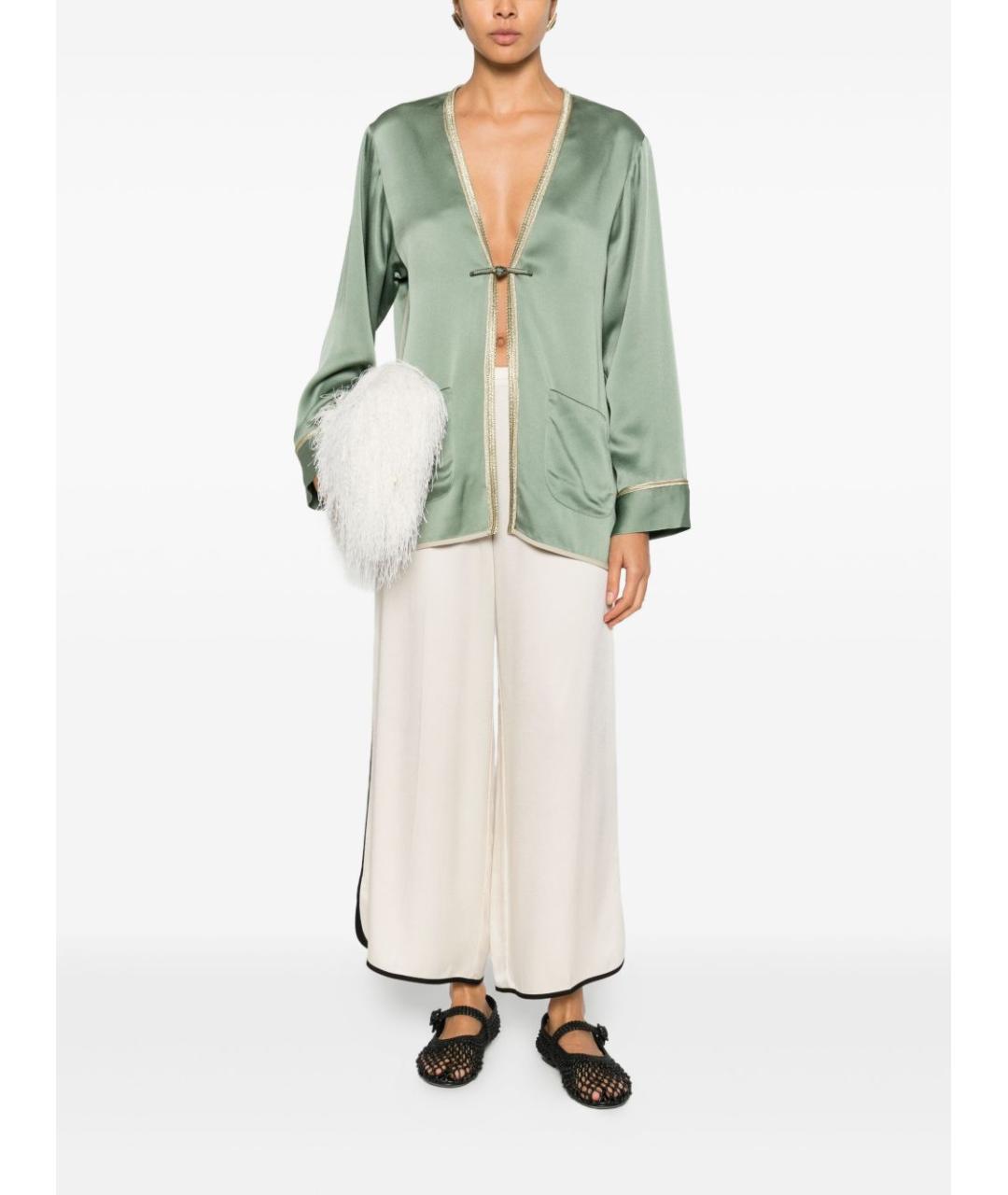 FORTE FORTE Белые прямые брюки, фото 2