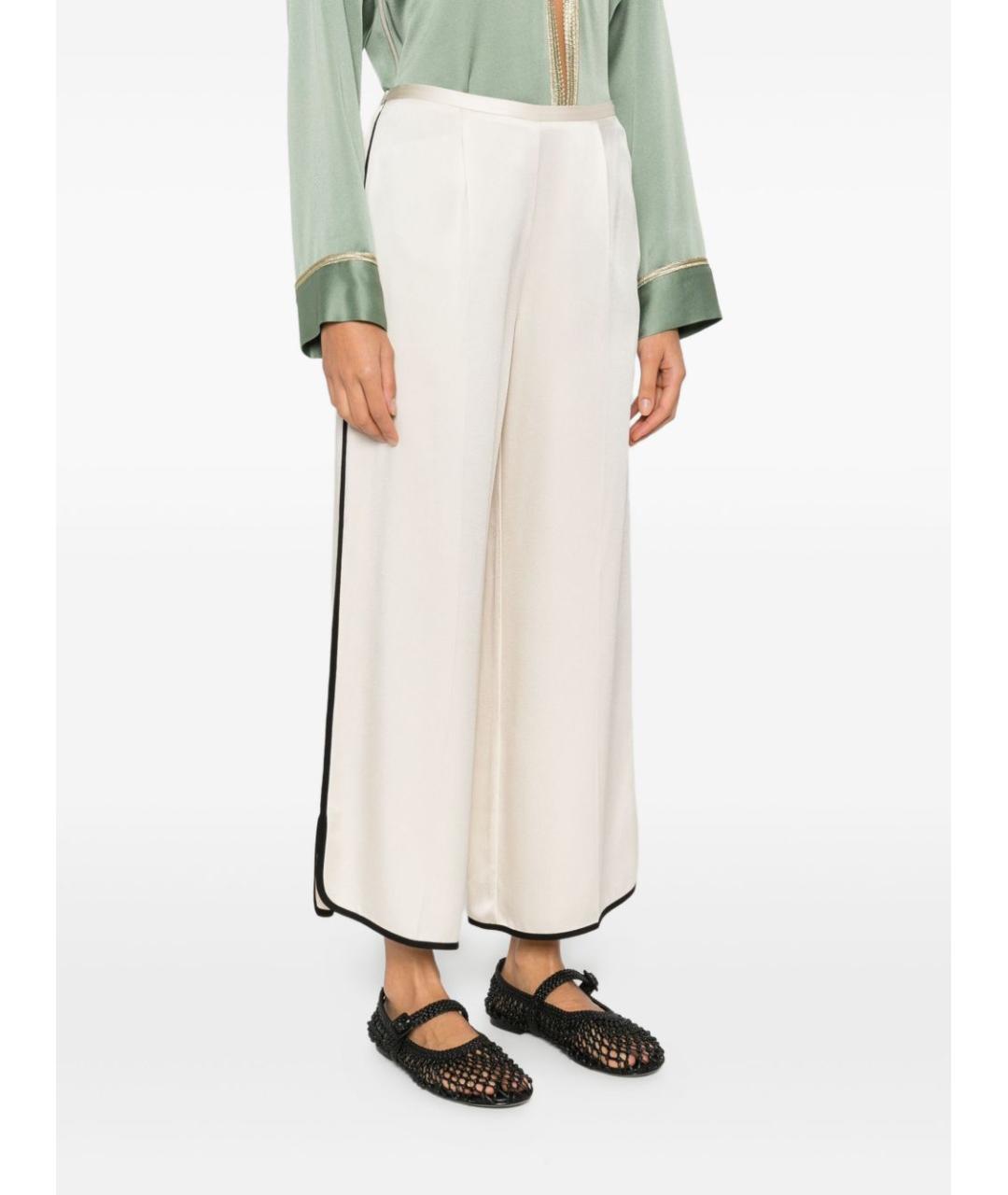 FORTE FORTE Белые прямые брюки, фото 3