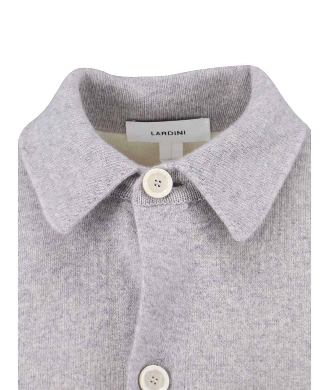 LARDINI Серая шерстяная куртка, фото 3