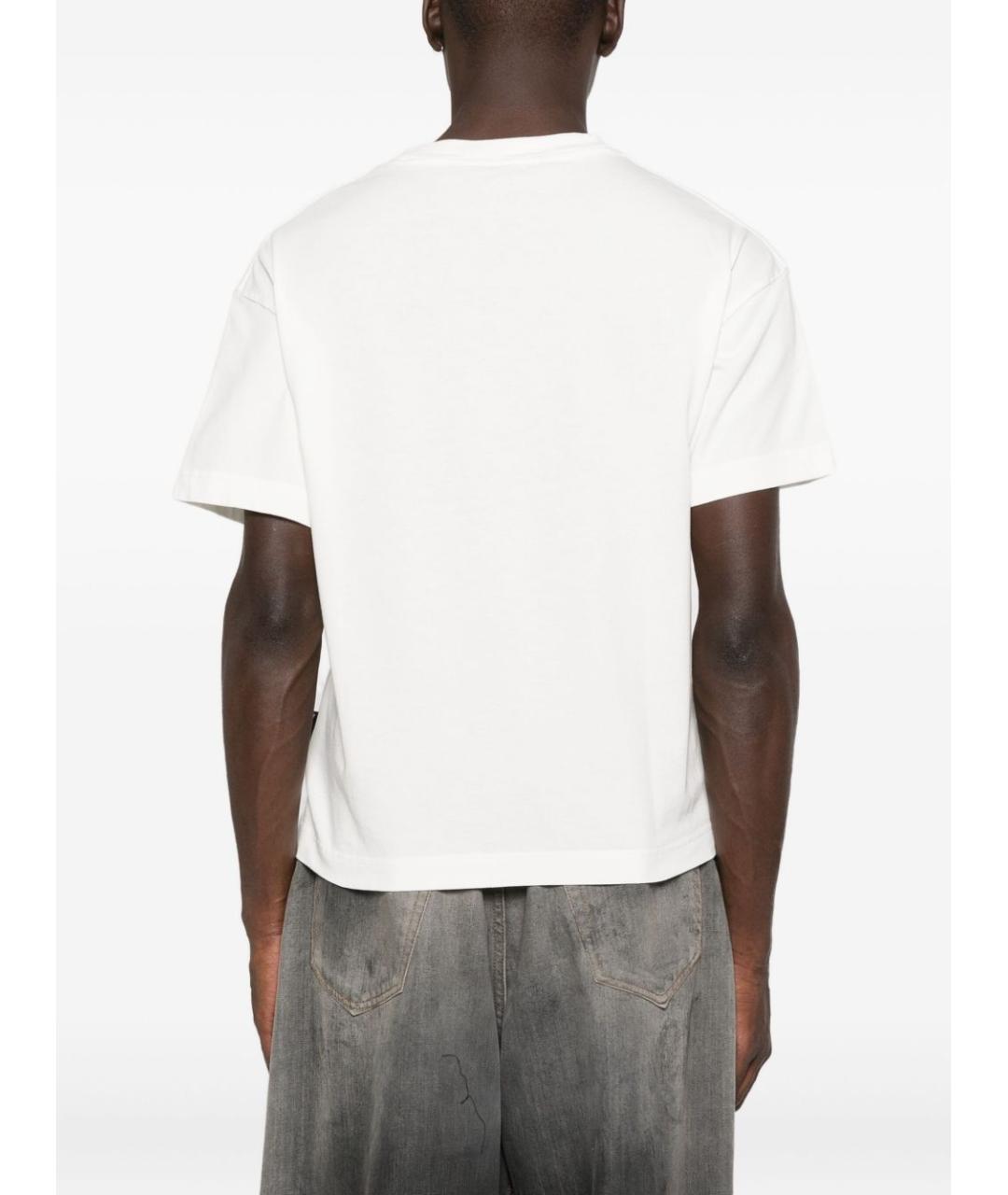 PALM ANGELS Белая хлопковая футболка, фото 3
