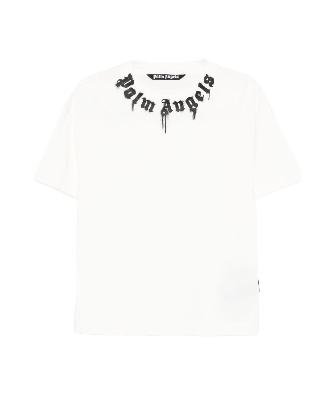 PALM ANGELS Белая хлопковая футболка, фото 1