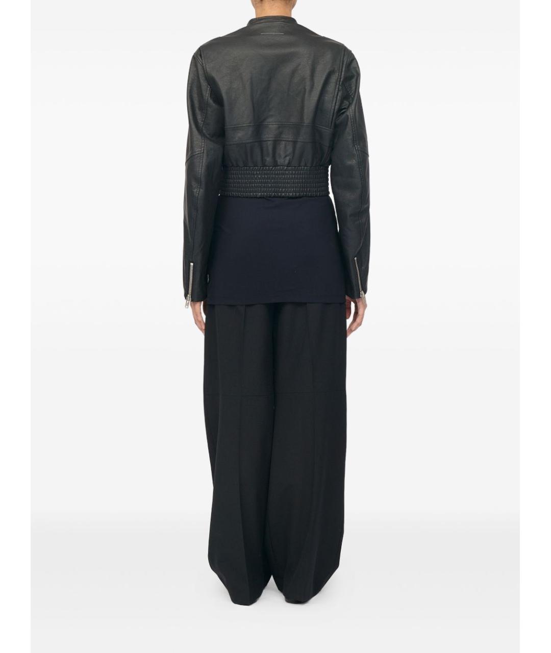 MM6 MAISON MARGIELA Черная полиэстеровая куртка, фото 3