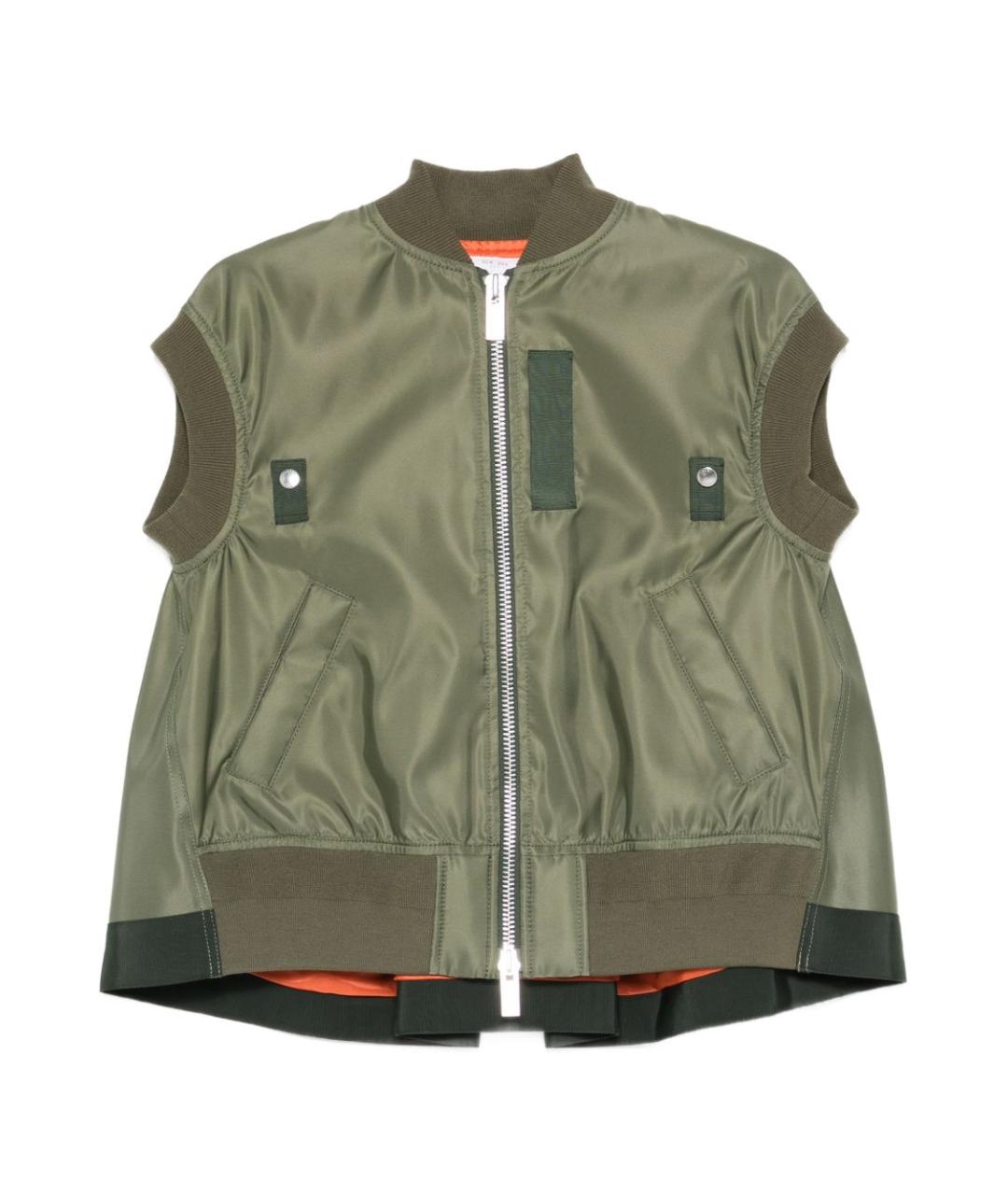 SACAI Хаки жилет, фото 1