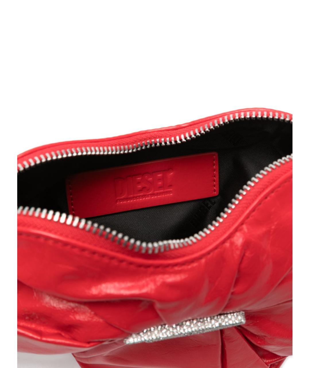 DIESEL Красная кожаная сумка через плечо, фото 5