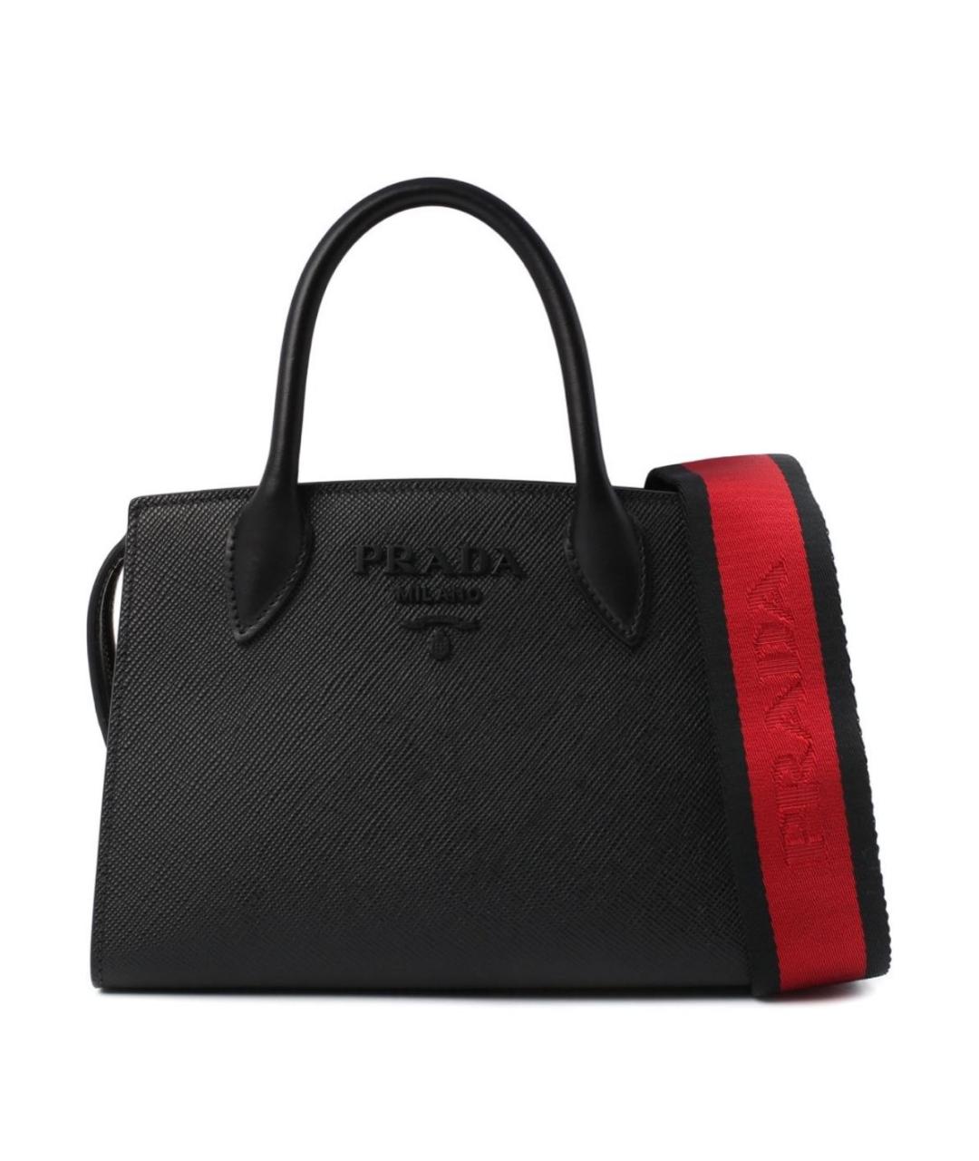 PRADA Черная кожаная сумка через плечо, фото 6