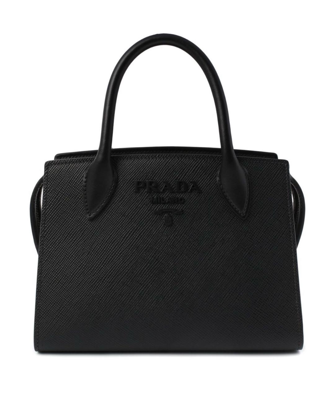 PRADA Черная кожаная сумка через плечо, фото 9
