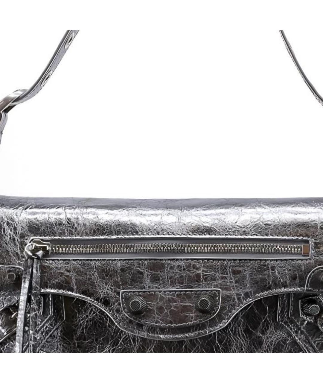 BALENCIAGA Кожаная сумка с короткими ручками, фото 4