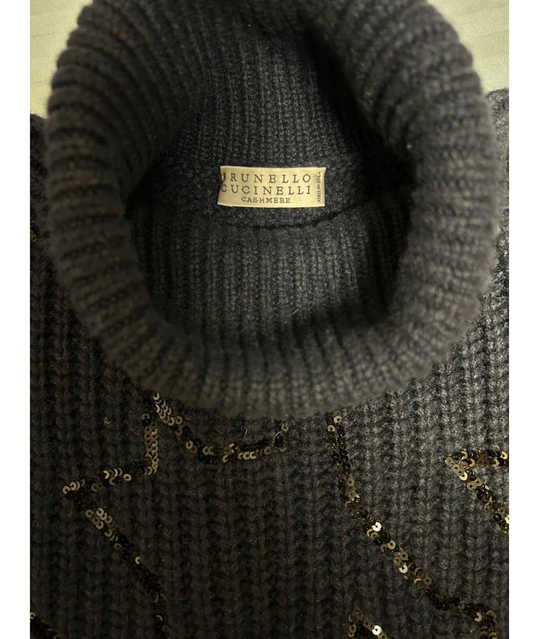 BRUNELLO CUCINELLI Синяя кашемировая жилетка, фото 5