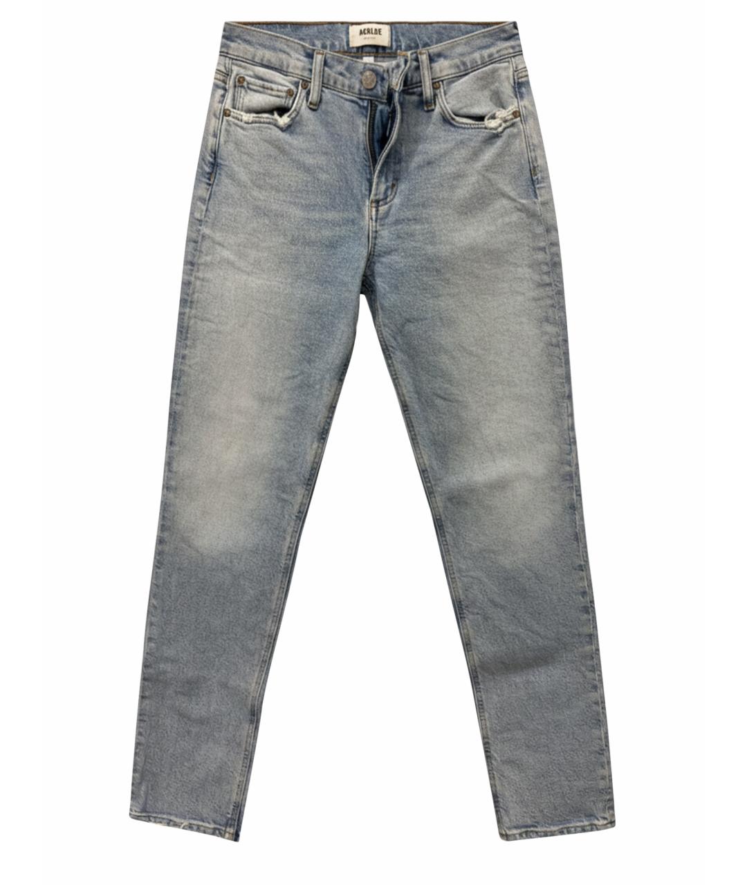 AGOLDE Голубые хлопковые прямые джинсы, фото 1