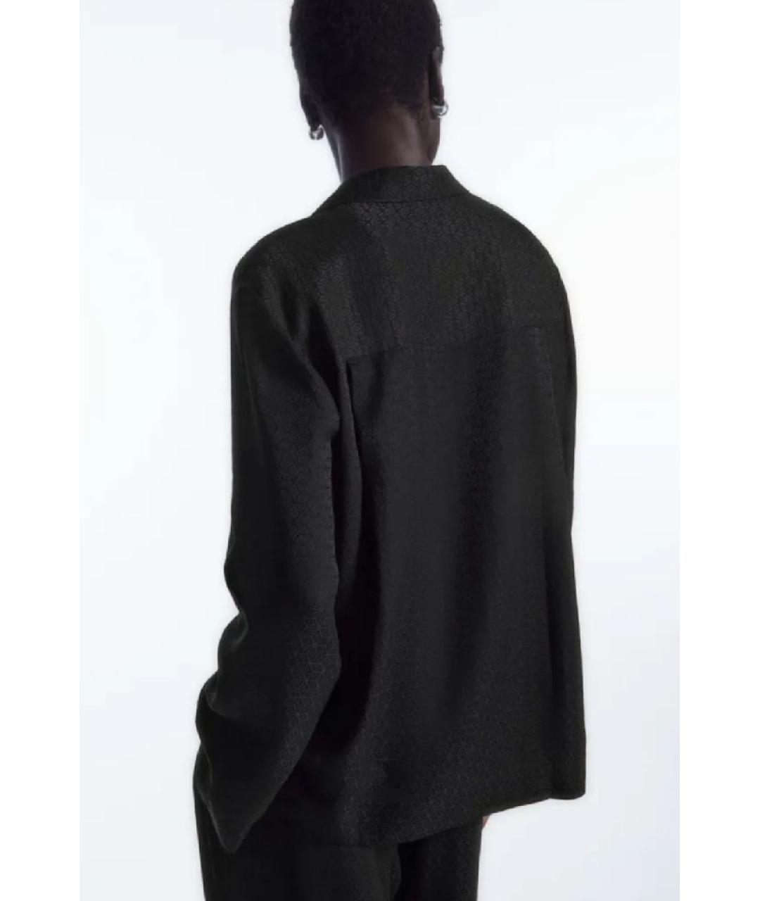 COS Черная шелковая пижама, фото 3