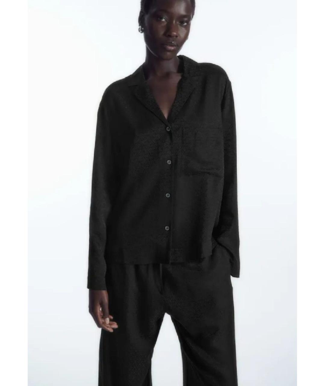 COS Черная шелковая пижама, фото 4