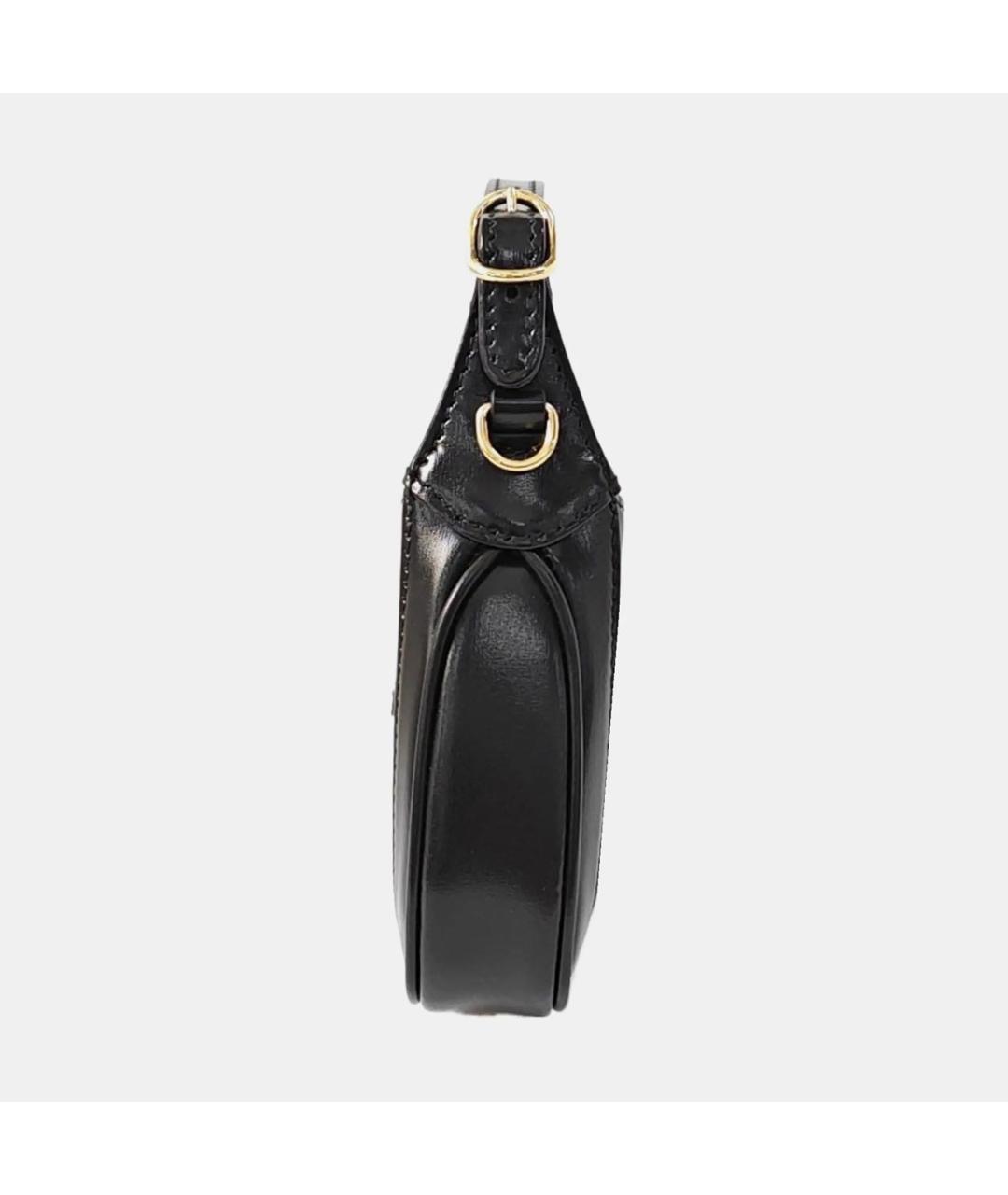 GUCCI Черная кожаная сумка через плечо, фото 3