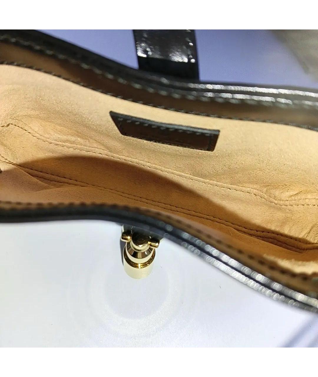 GUCCI Черная кожаная сумка через плечо, фото 6