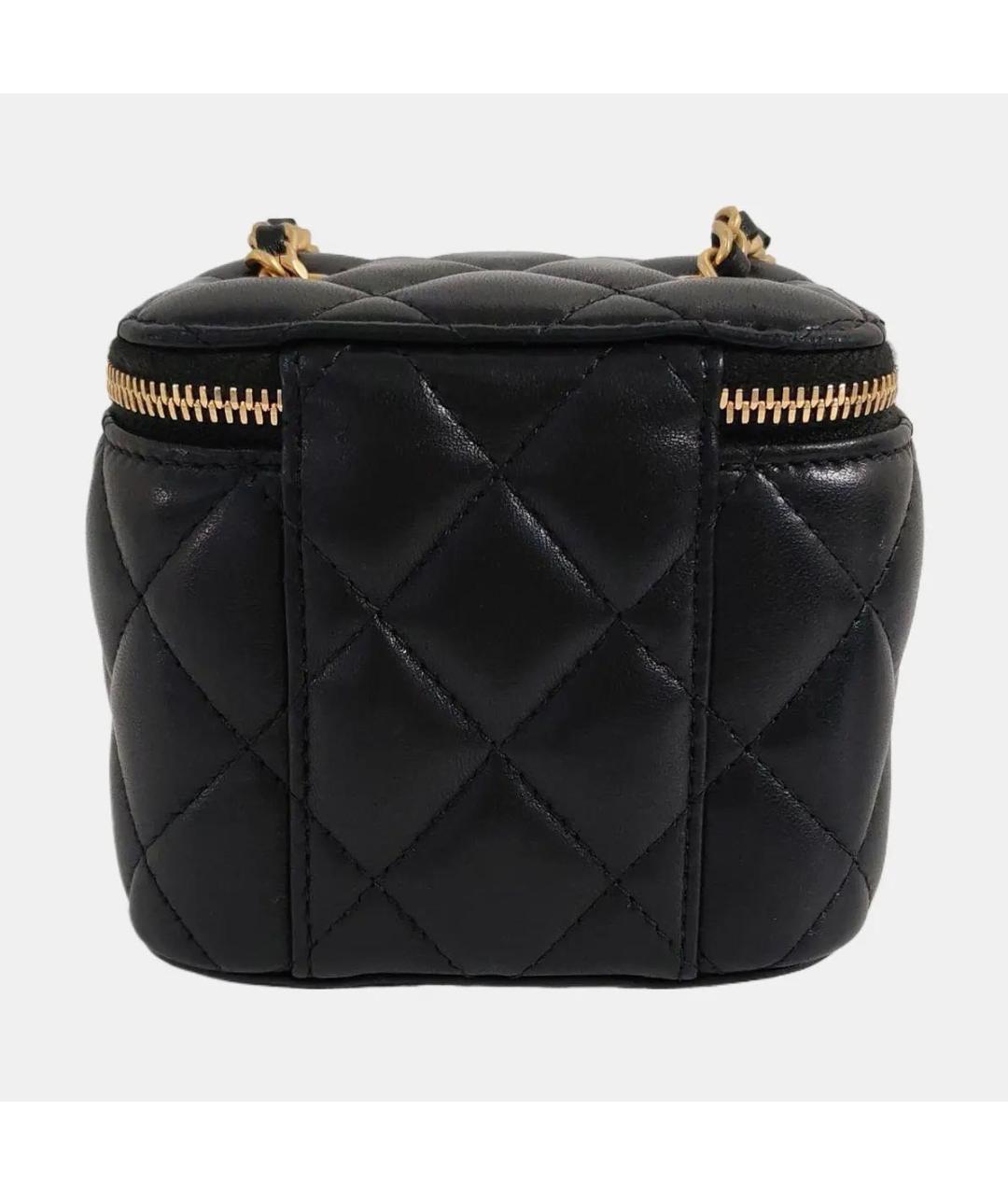 CHANEL Черная кожаная сумка через плечо, фото 4