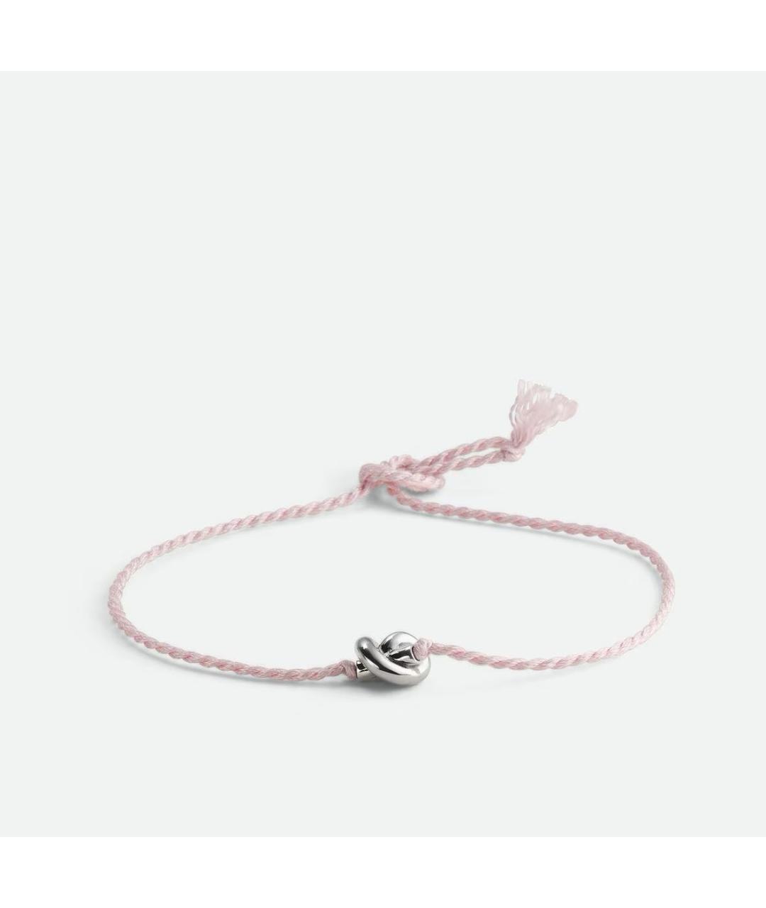 BOTTEGA VENETA Розовый серебряный браслет, фото 4