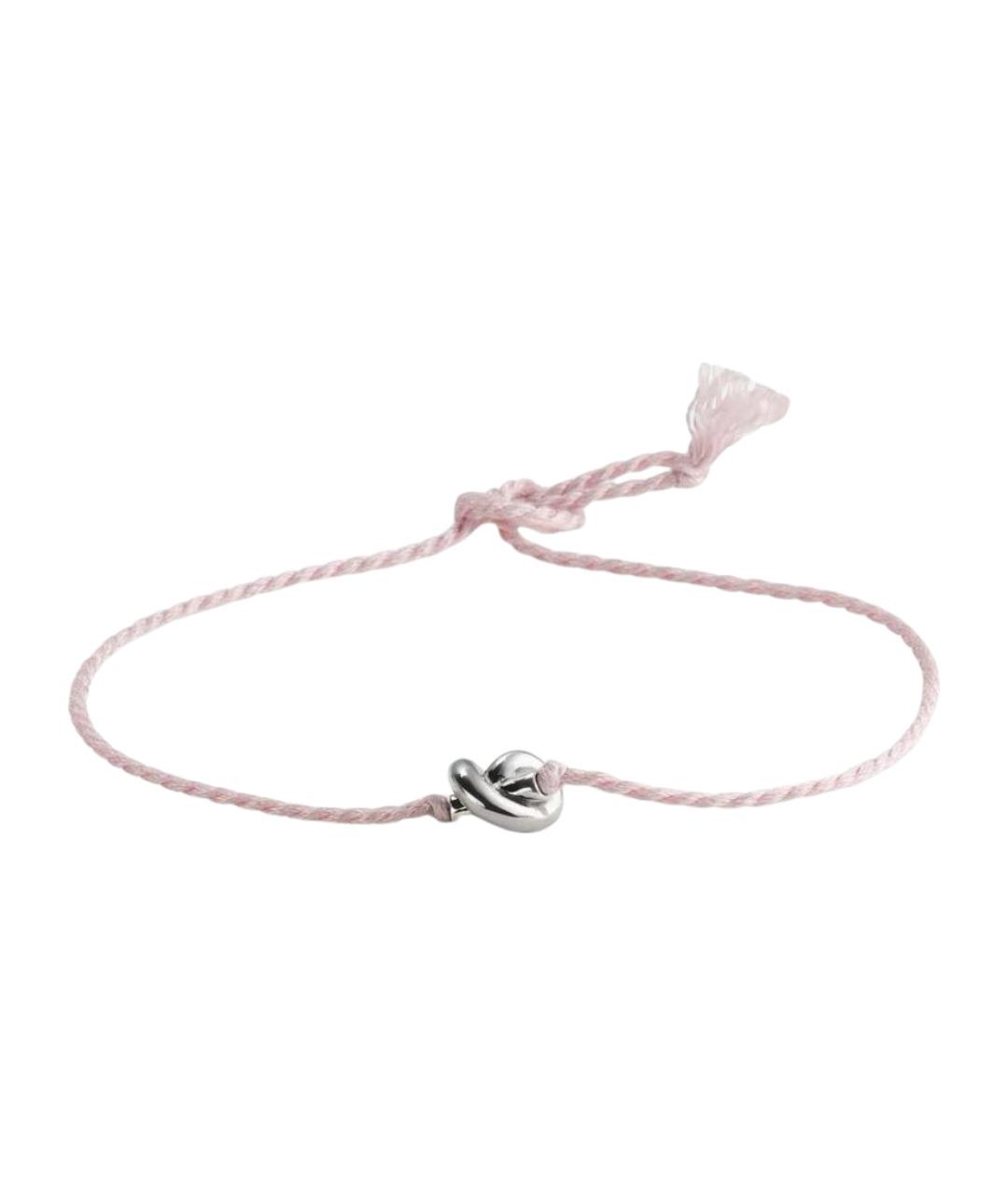 BOTTEGA VENETA Розовый серебряный браслет, фото 1