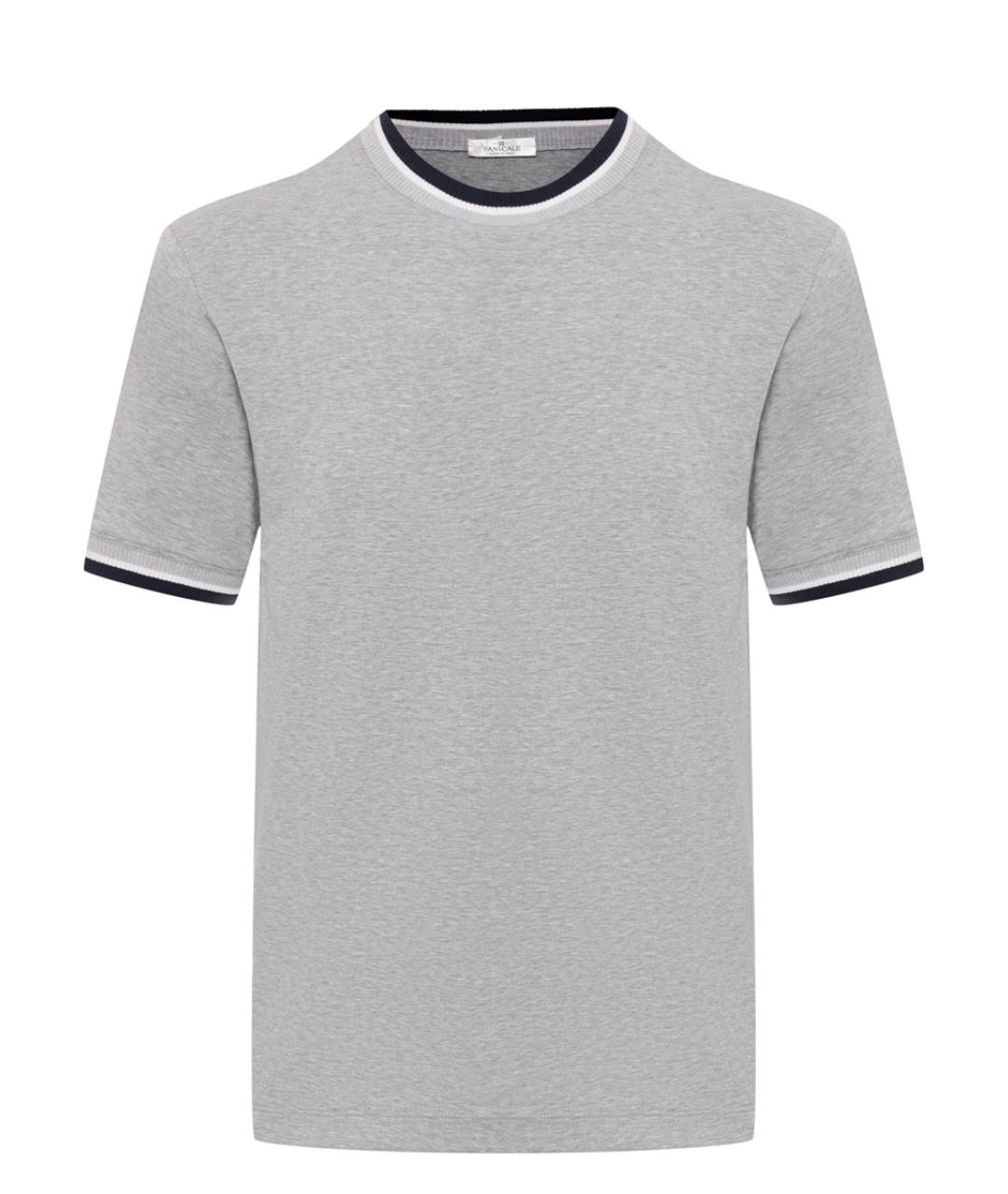 PANICALE Серая хлопковая футболка, фото 1