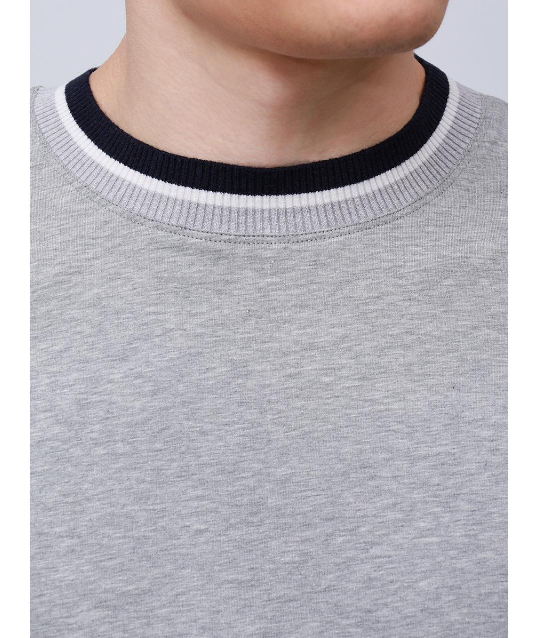 PANICALE Серая хлопковая футболка, фото 5