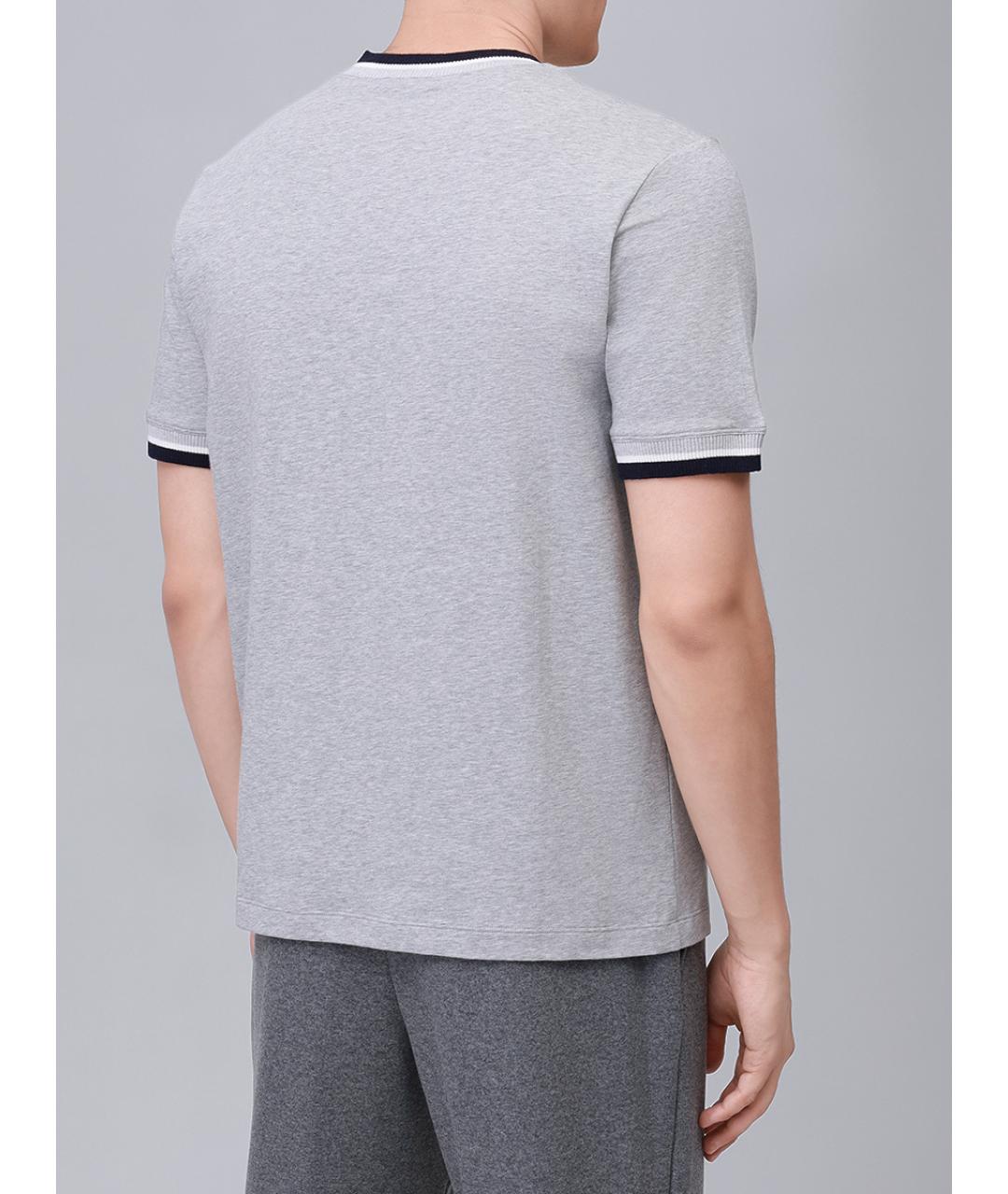 PANICALE Серая хлопковая футболка, фото 3
