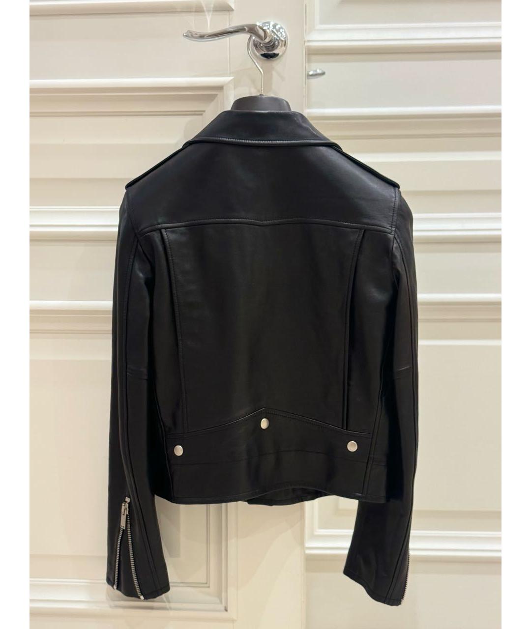 SAINT LAURENT Черная кожаная куртка, фото 2