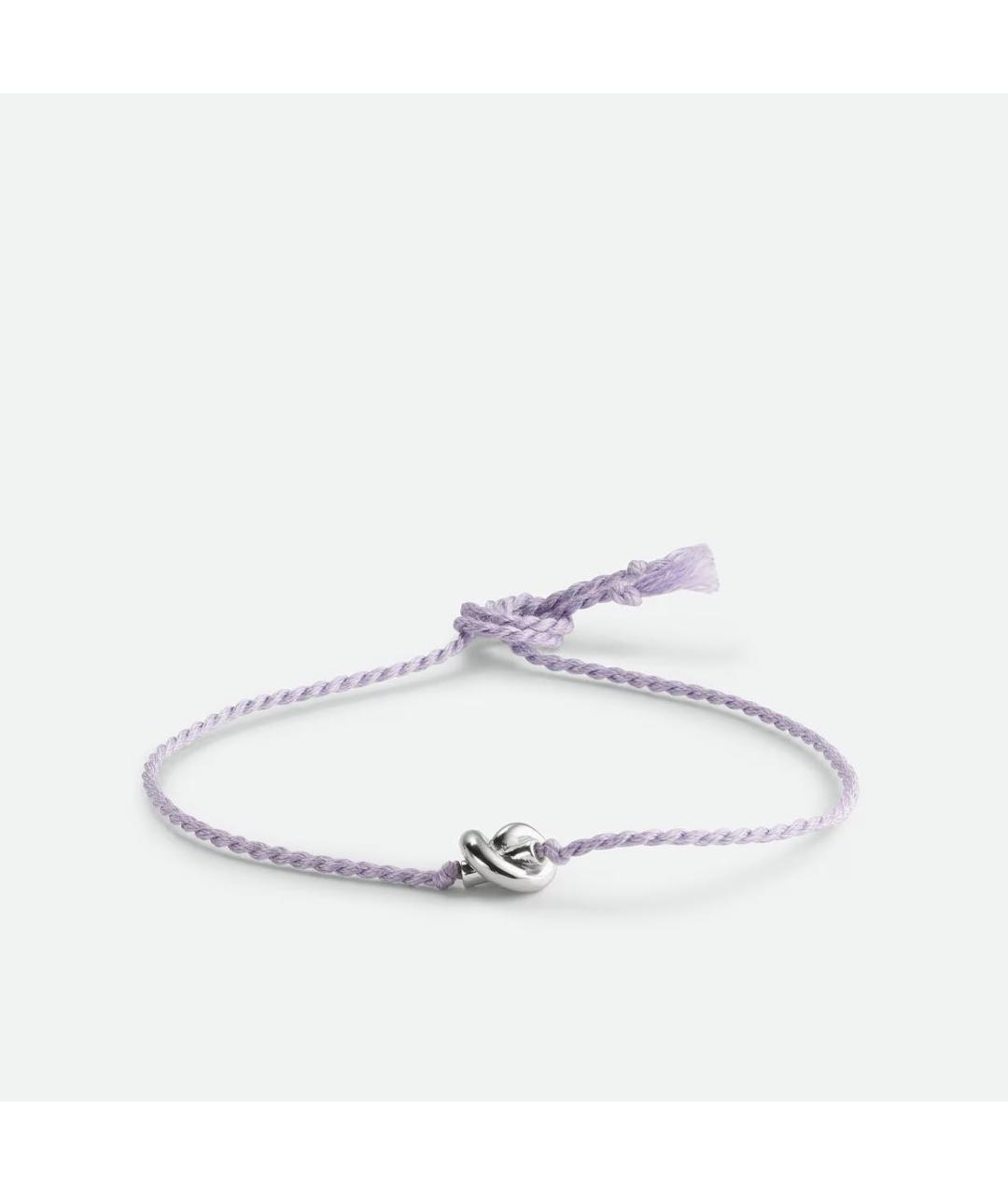 BOTTEGA VENETA Фиолетовый серебряный браслет, фото 4