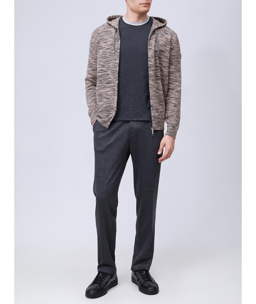 PANICALE Серая хлопковая футболка, фото 2