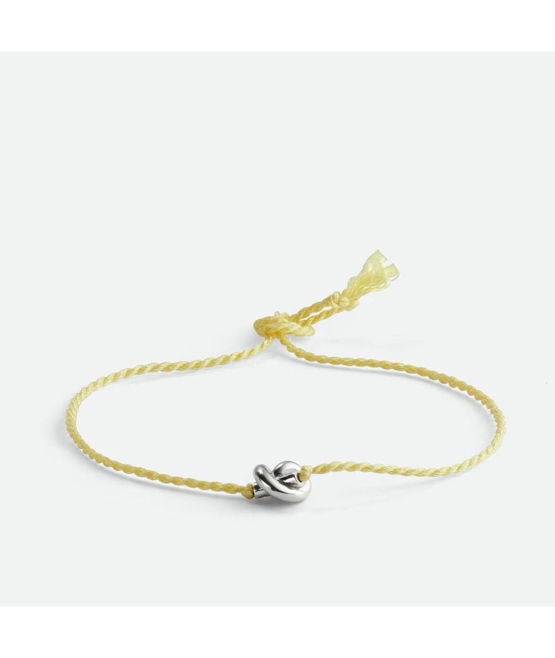 BOTTEGA VENETA Желтый серебряный браслет, фото 4