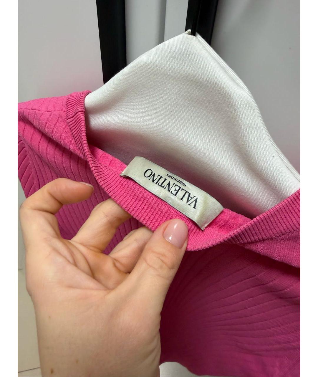 VALENTINO Розовый джемпер / свитер, фото 4
