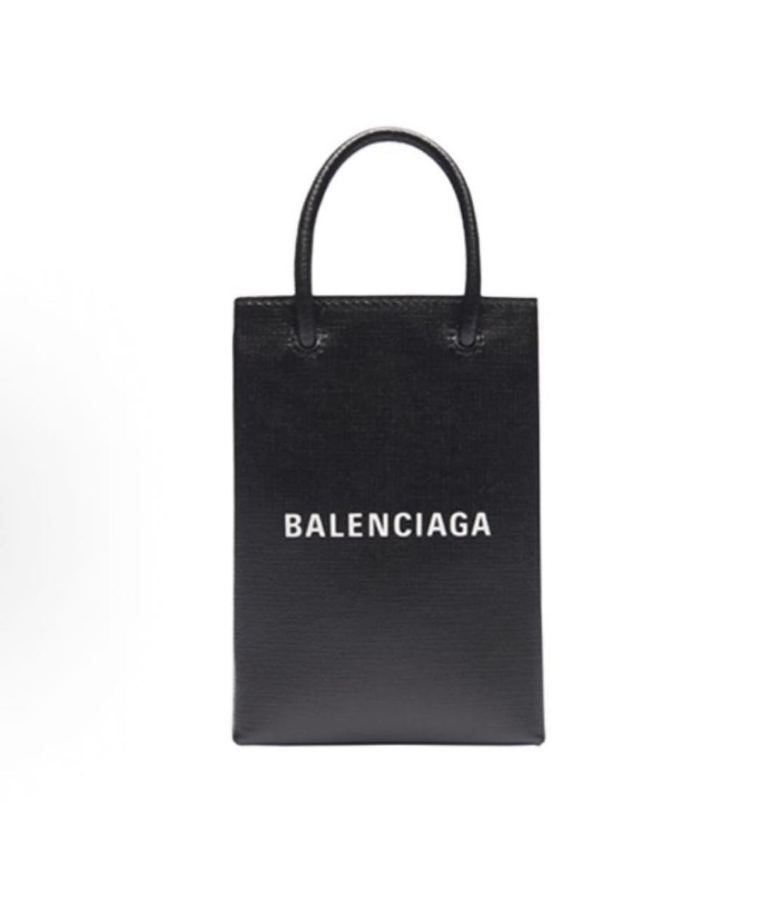 BALENCIAGA Черная сумка через плечо из лакированной кожи, фото 5