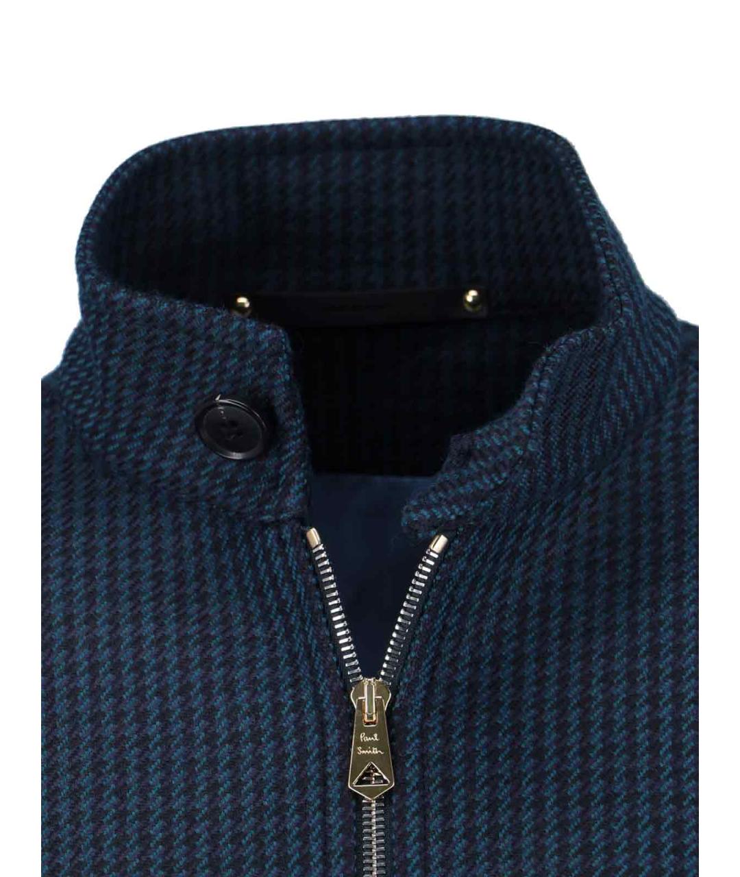 PAUL SMITH Синяя полиамидовая куртка, фото 3