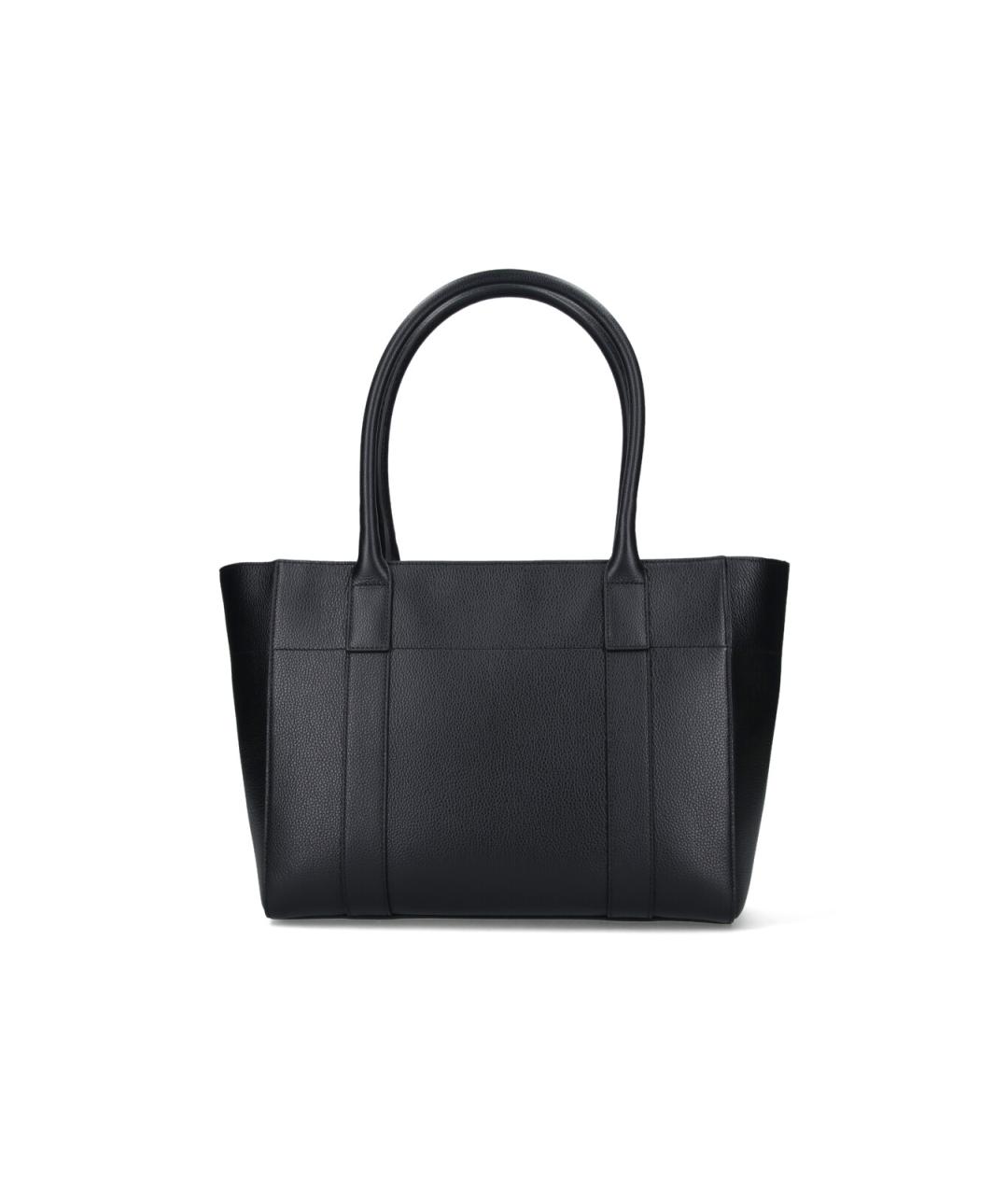 MULBERRY Черная кожаная сумка тоут, фото 3