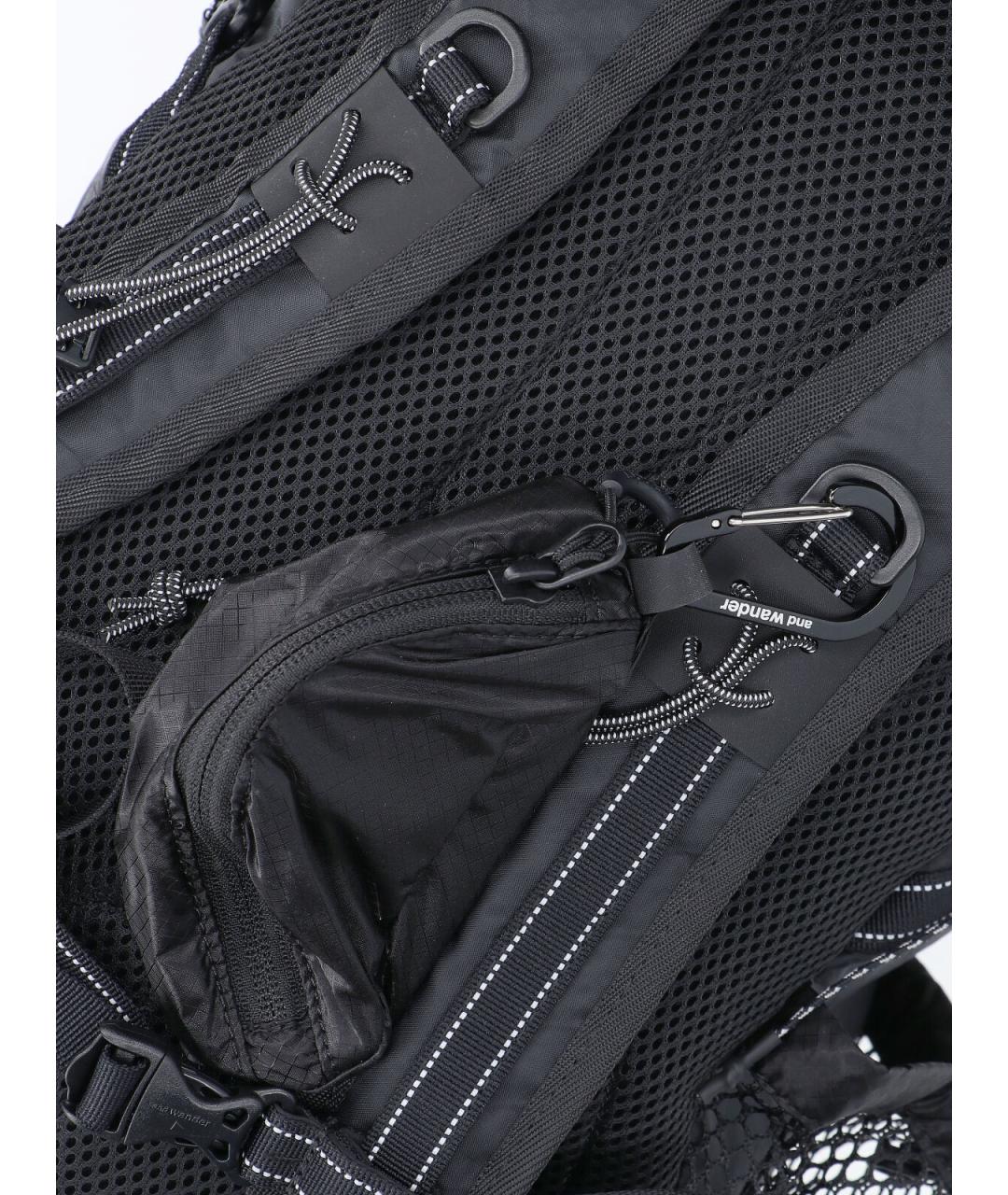 AND WANDER Черный синтетический рюкзак, фото 4