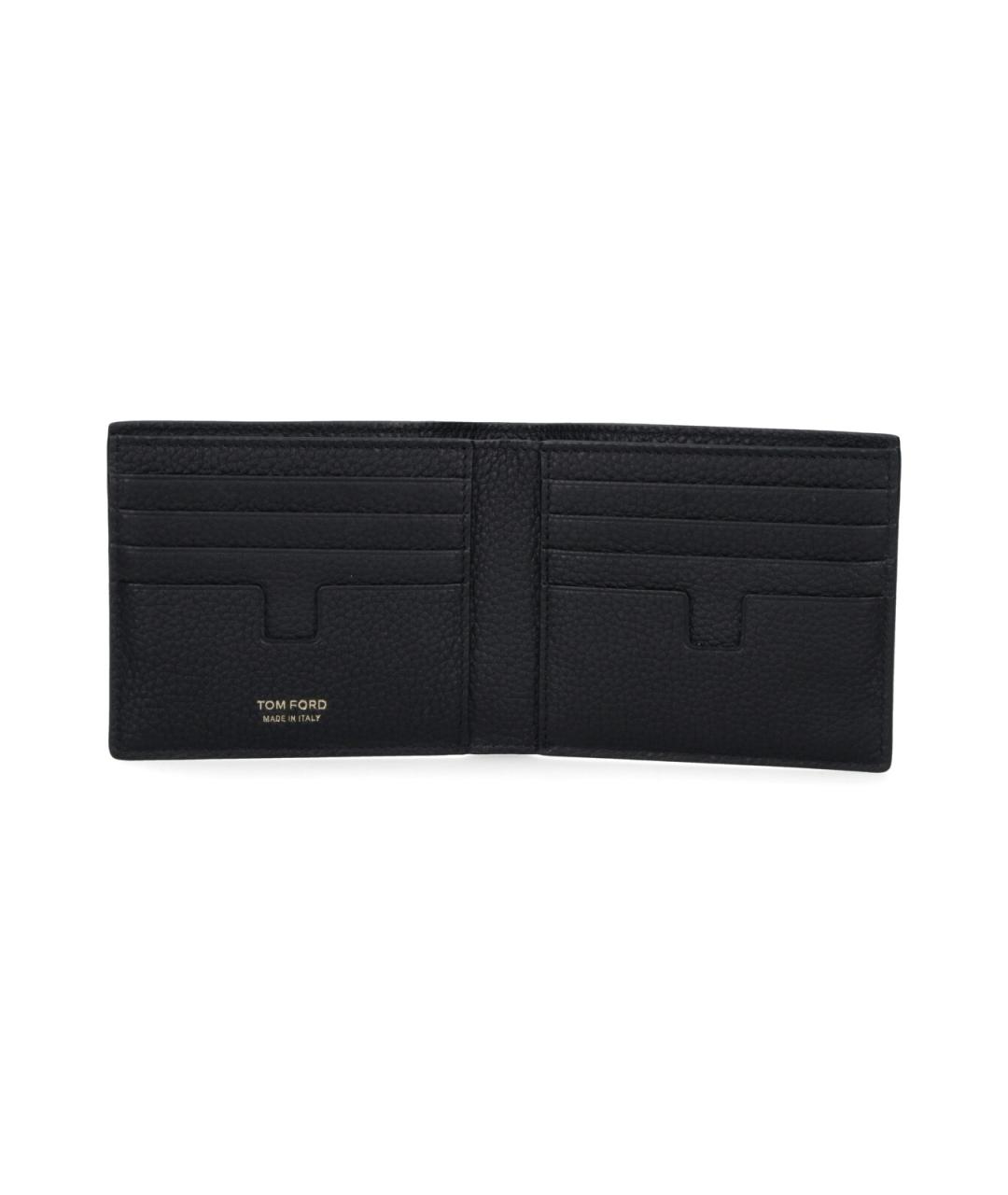 TOM FORD Черный кожаный кошелек, фото 2