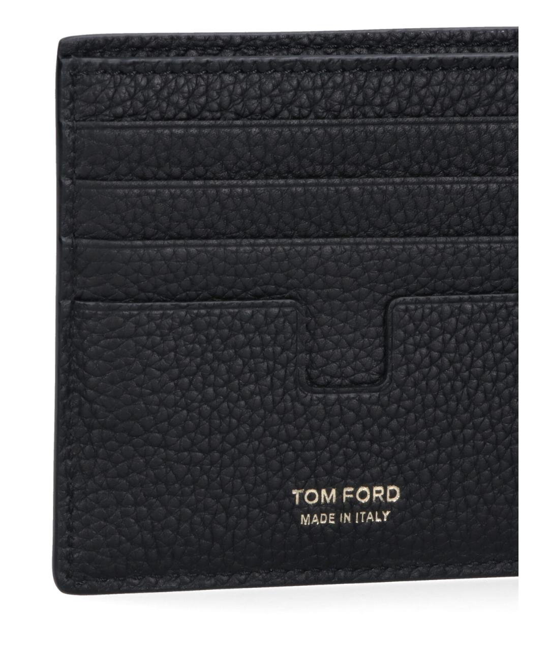 TOM FORD Черный кожаный кошелек, фото 4