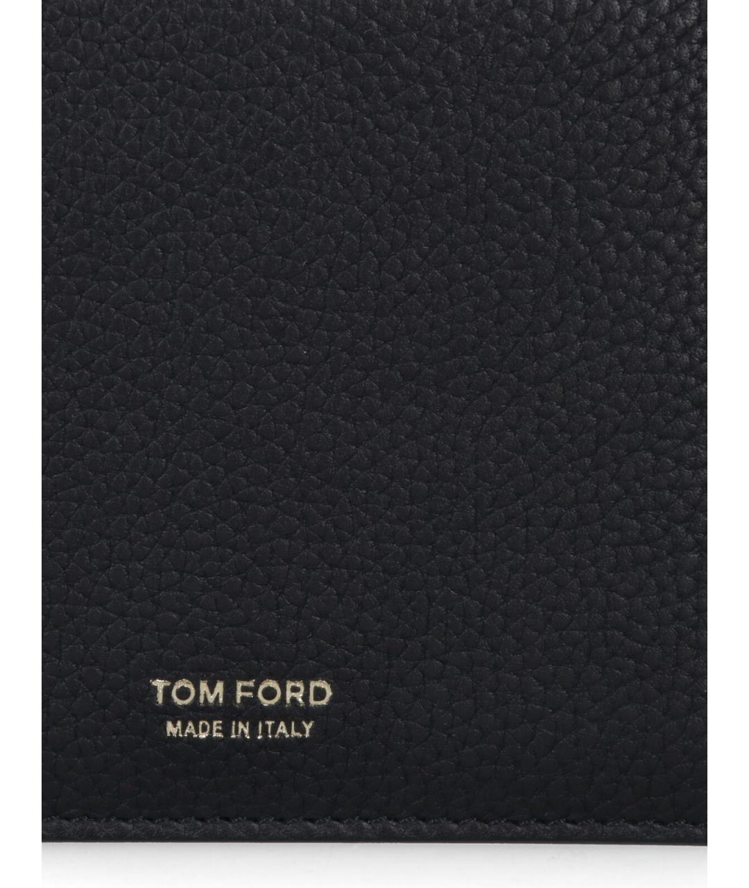 TOM FORD Черный кожаный кошелек, фото 5