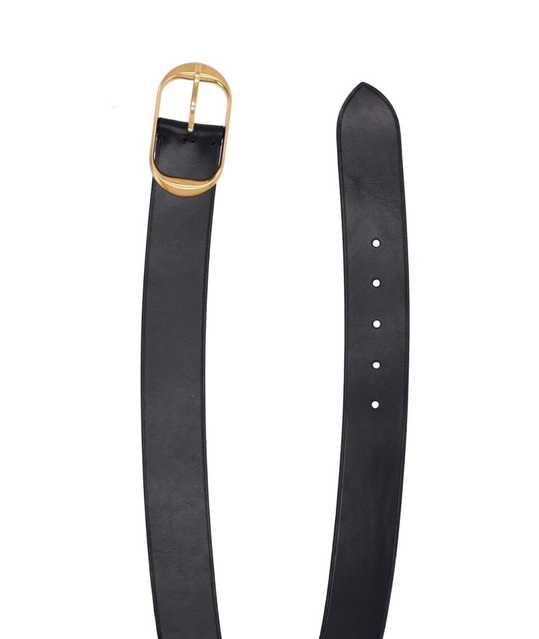 NILI LOTAN Черный кожаный ремень, фото 3