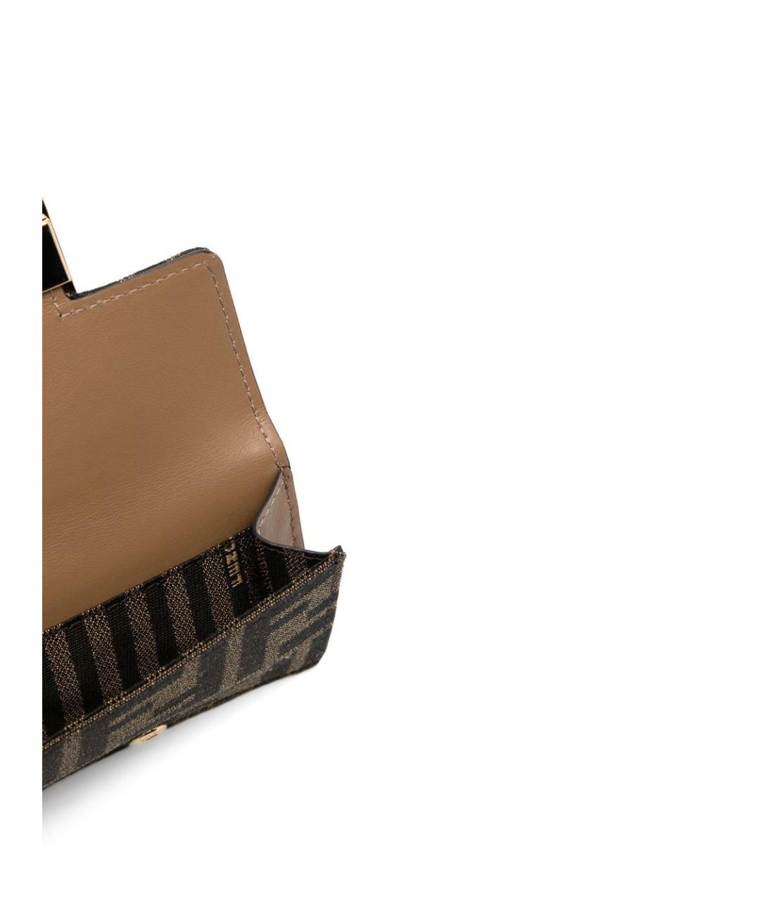 FENDI Коричневый кошелек, фото 3