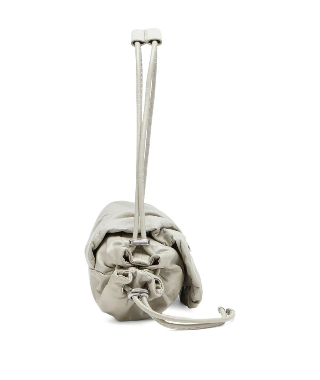 DIESEL Белая кожаная сумка через плечо, фото 5