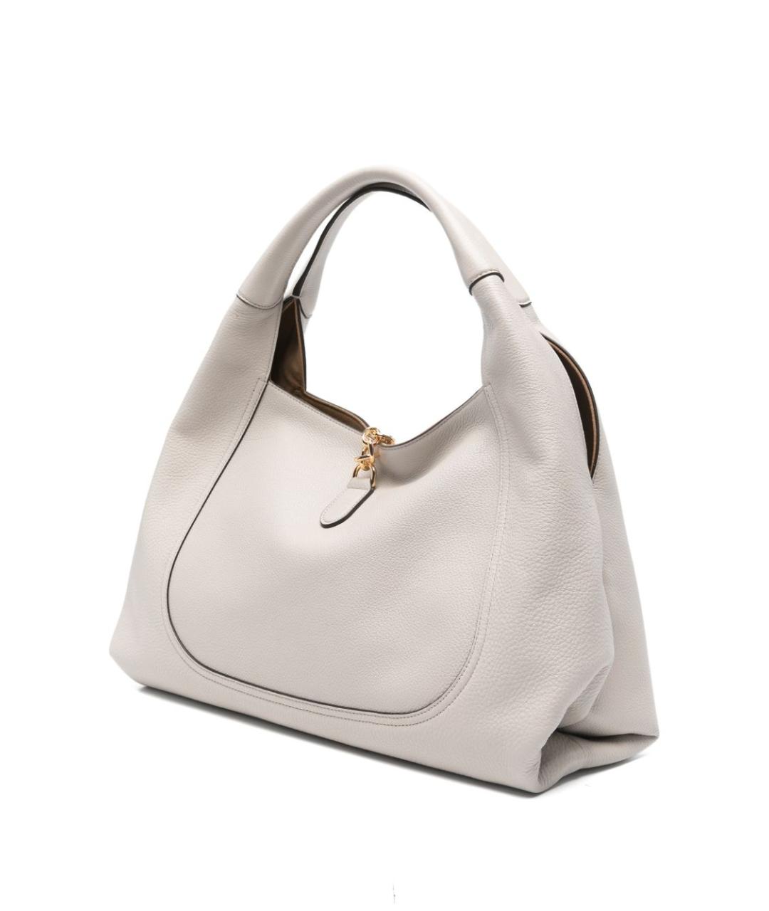 GUCCI Белая кожаная сумка тоут, фото 5