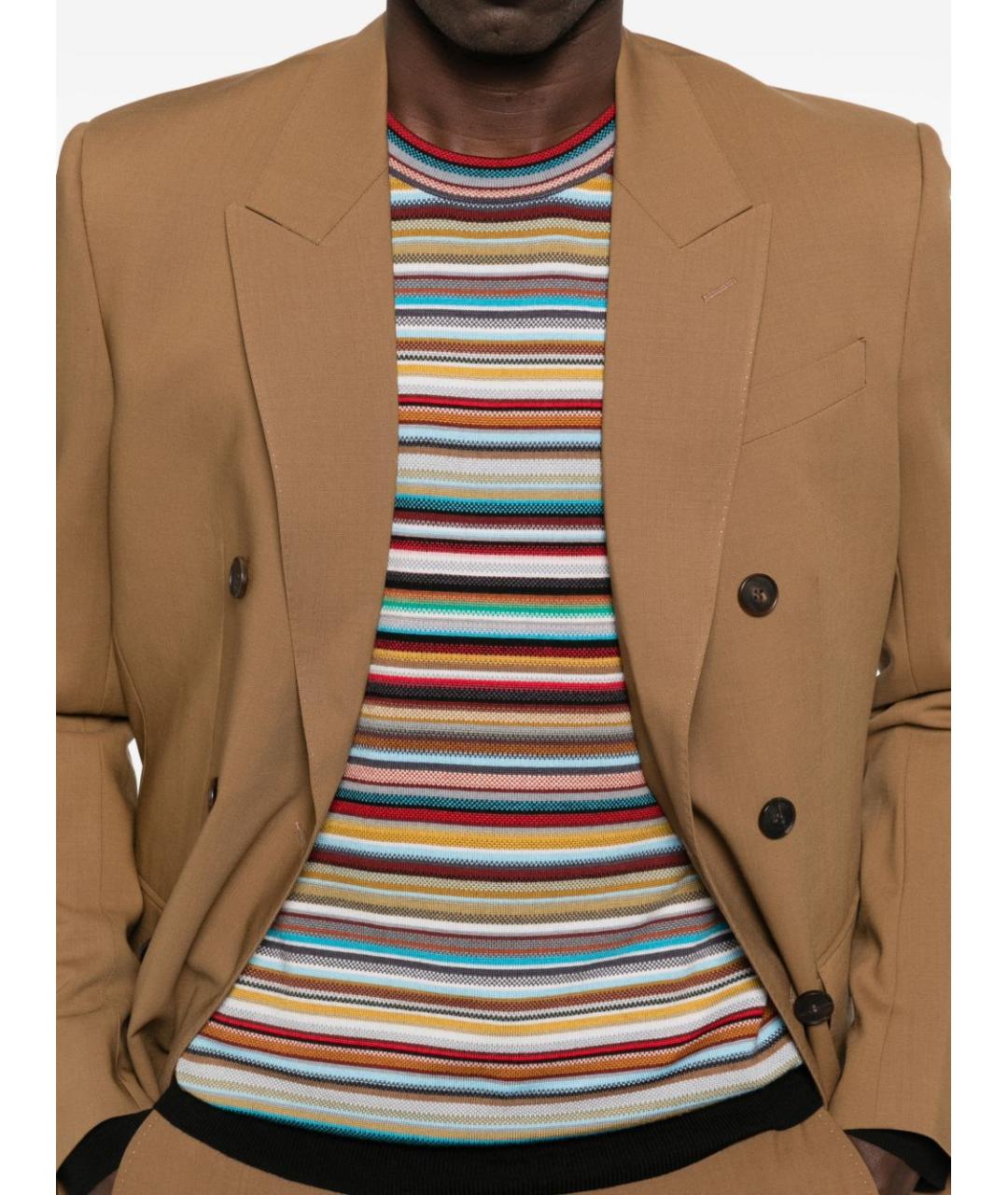 PAUL SMITH Мульти шерстяной джемпер / свитер, фото 5