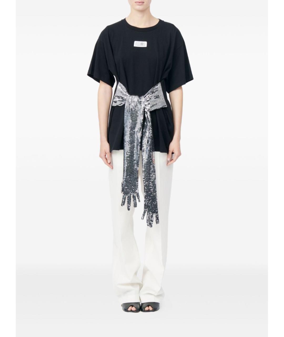 MM6 MAISON MARGIELA Черная футболка, фото 2