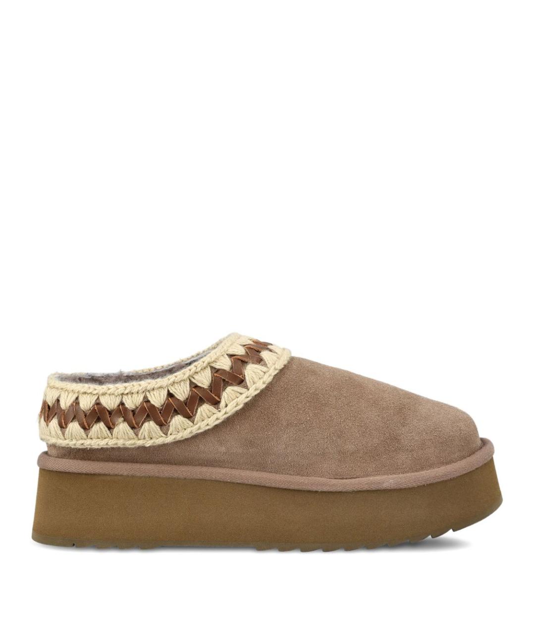 MOU Серые замшевые мюли, фото 1