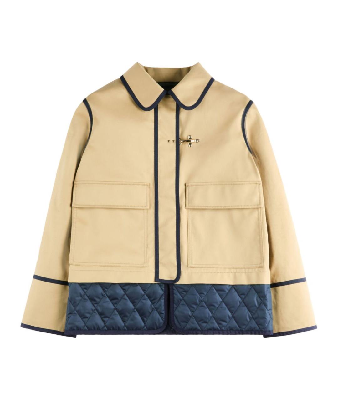 FAY Бежевая хлопковая куртка, фото 1