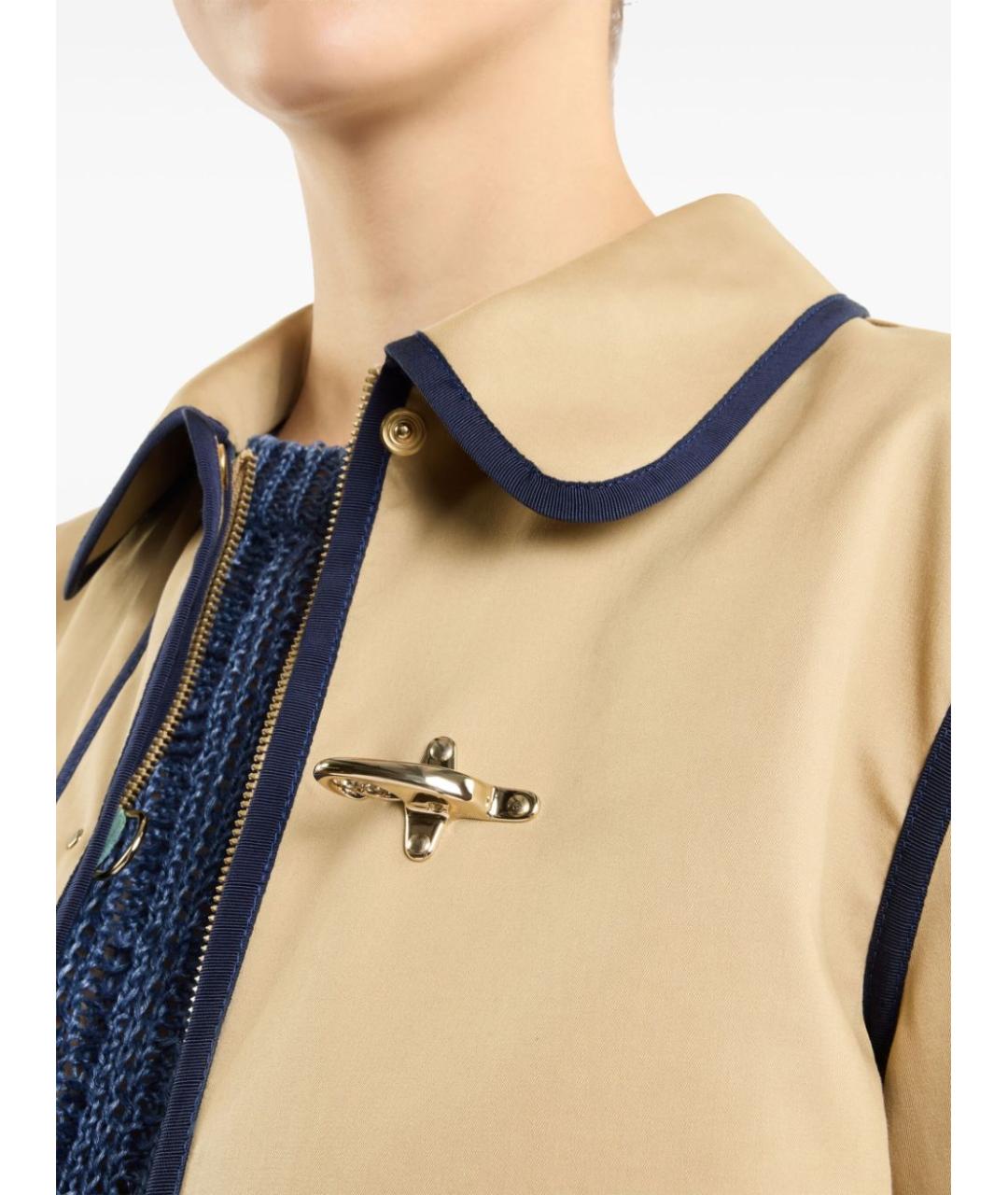 FAY Бежевая хлопковая куртка, фото 4