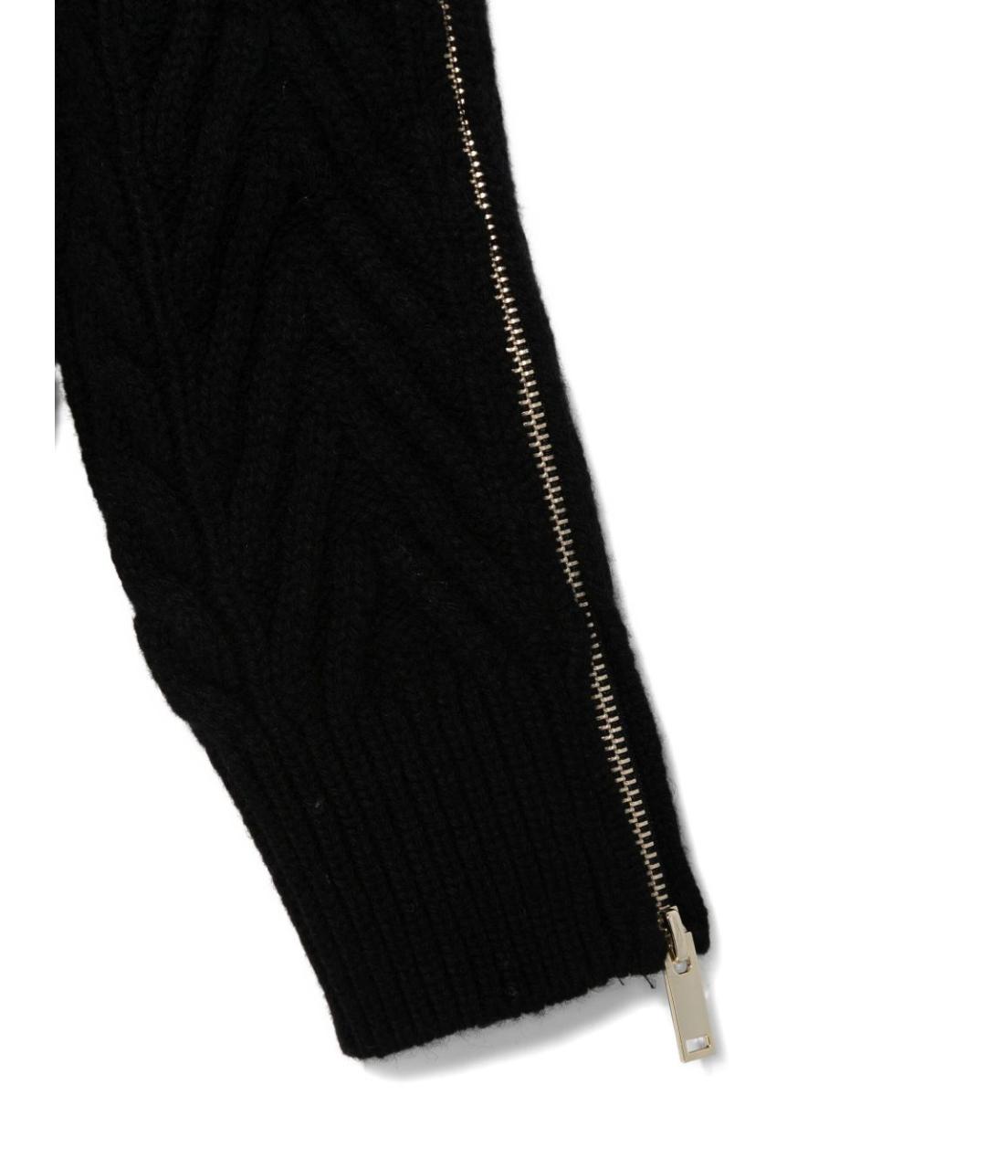 SEMICOUTURE Черный шерстяной джемпер / свитер, фото 2