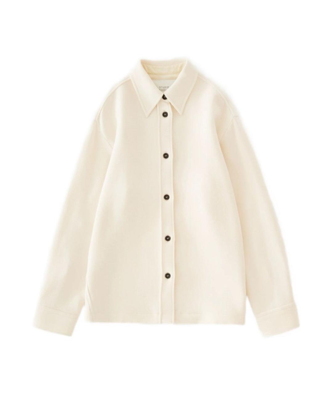 STUDIO NICHOLSON Белая шерстяная рубашка, фото 1