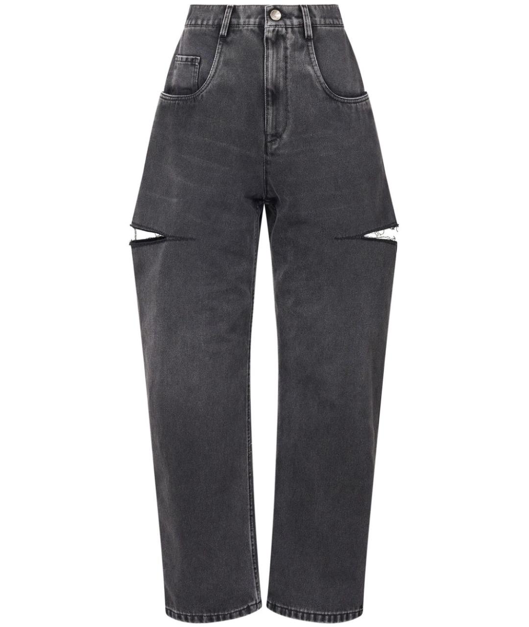 MAISON MARGIELA Серые хлопковые прямые джинсы, фото 1