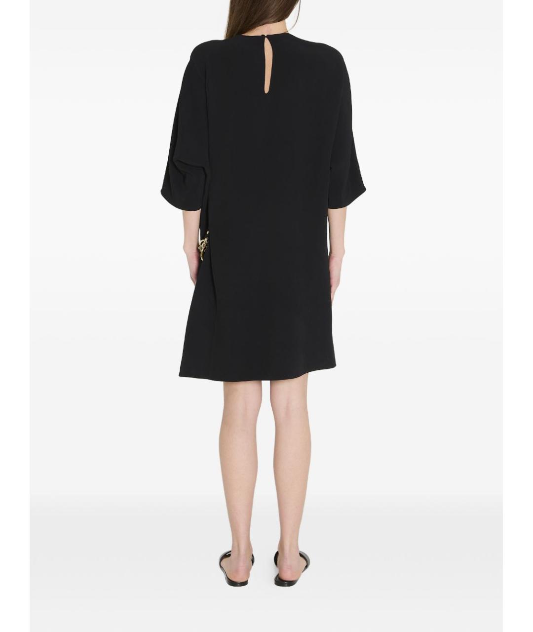 CELINE Черное вискозное платье, фото 5