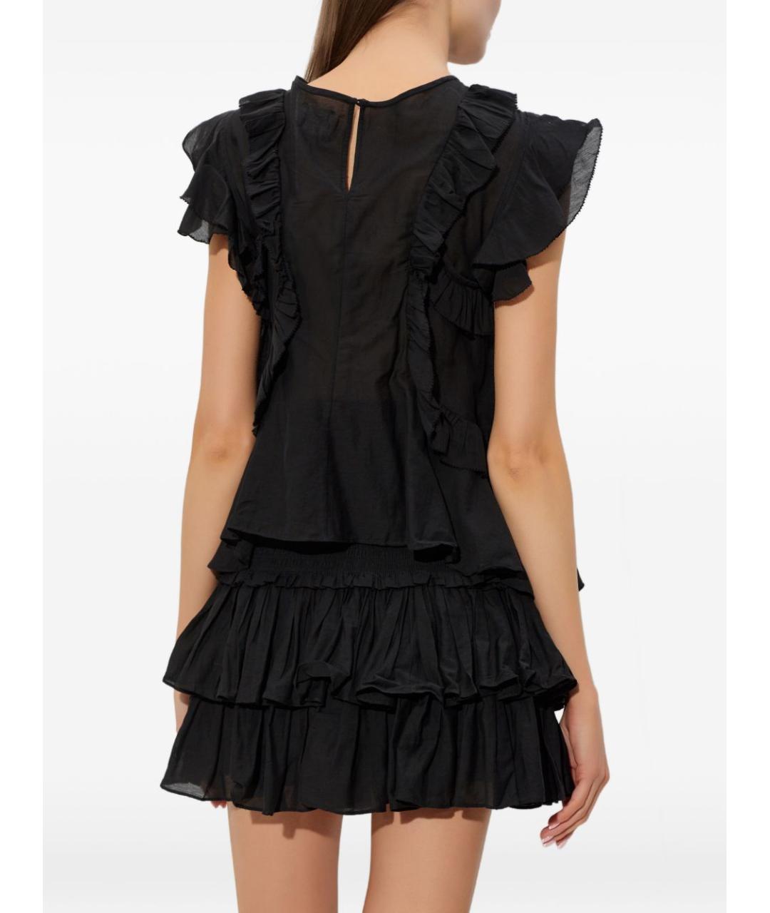 ISABEL MARANT ETOILE Черная хлопковая майка, фото 4